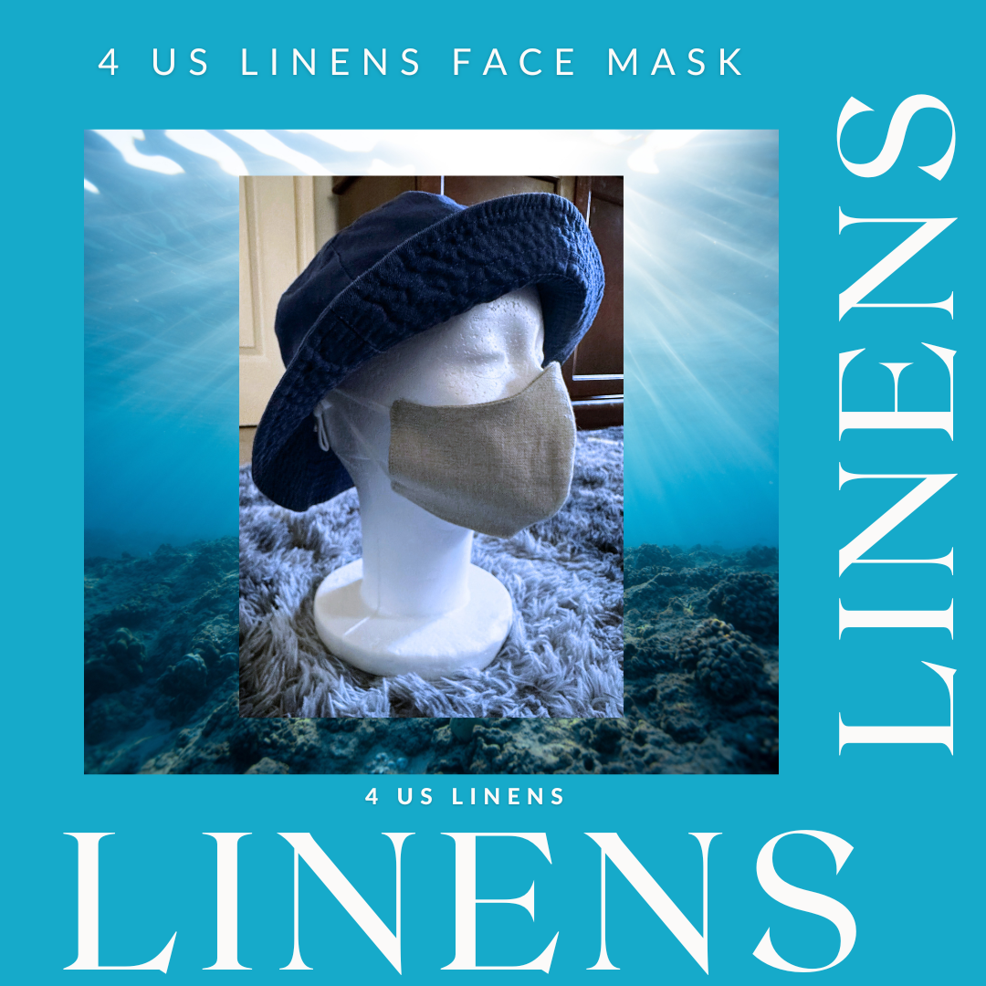 REVERSIBLE 100% LINEN FACE MASK