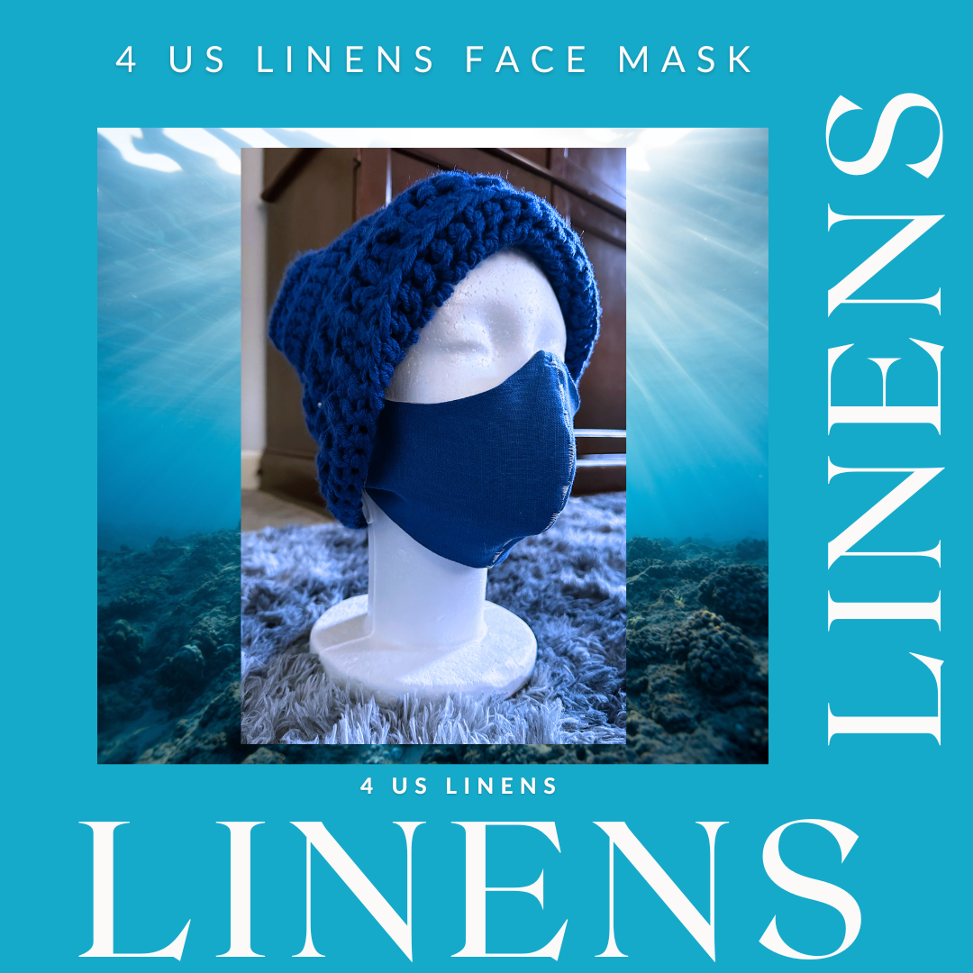 REVERSIBLE 100% LINEN FACE MASK