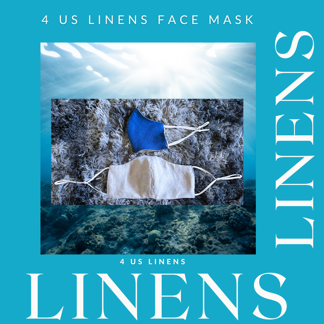 REVERSIBLE 100% LINEN FACE MASK