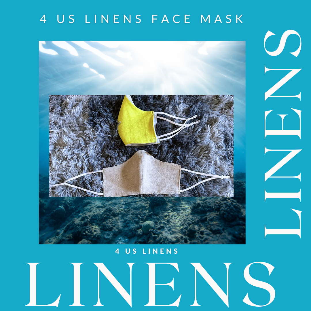 REVERSIBLE 100% LINEN FACE MASK