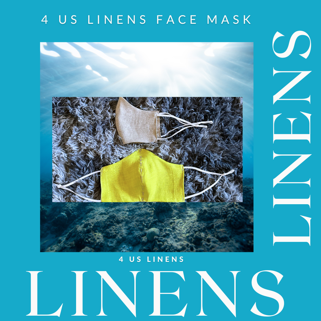 REVERSIBLE 100% LINEN FACE MASK