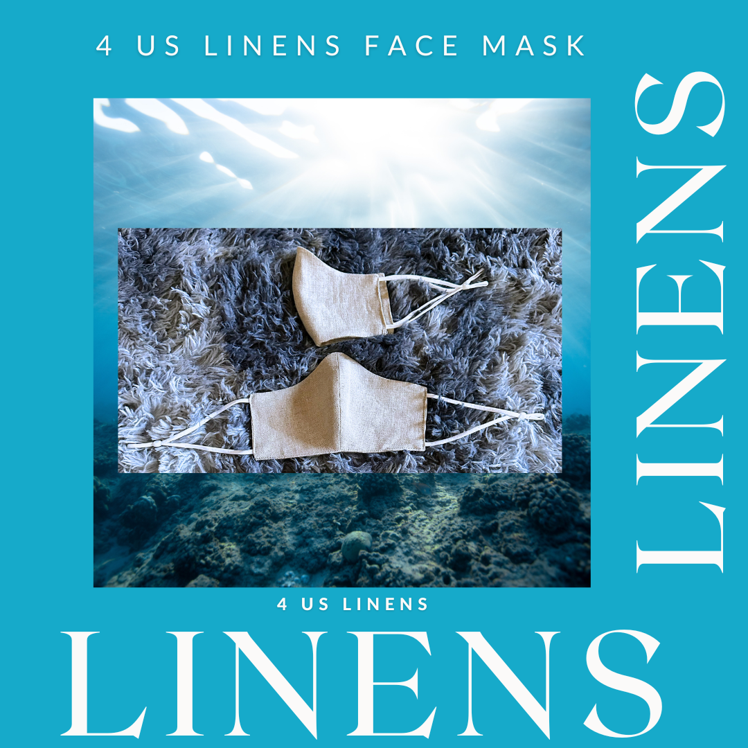 REVERSIBLE 100% LINEN FACE MASK